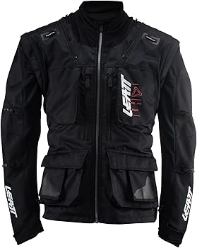 Amazon.com: Leatt Jacket Moto 5.5 Enduro #S Black : Clothing